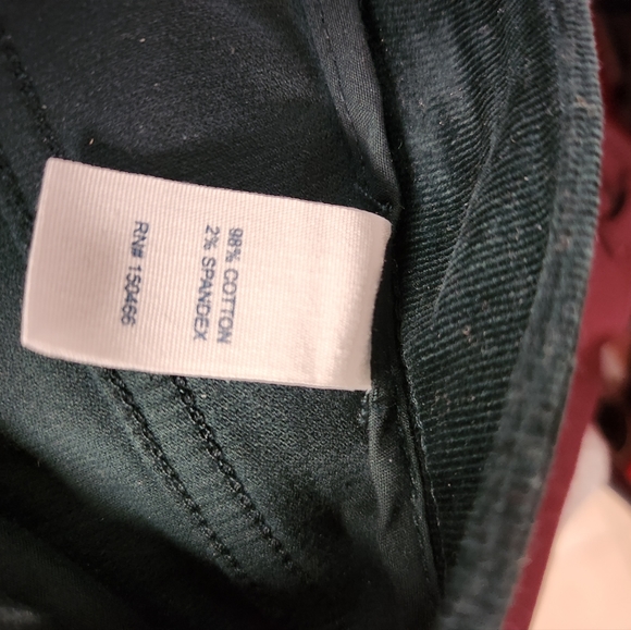Market & Spruce Dark Green Corduroy Pants Women's Size 10 Petite, EUC - Picture 4 of 5